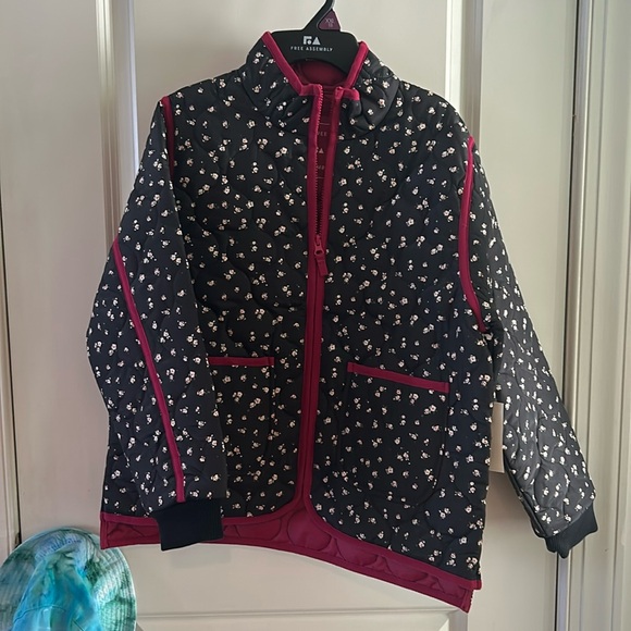 Girls Quilted Floral Fall Jacket sz XXL (18) - Picture 1 of 5